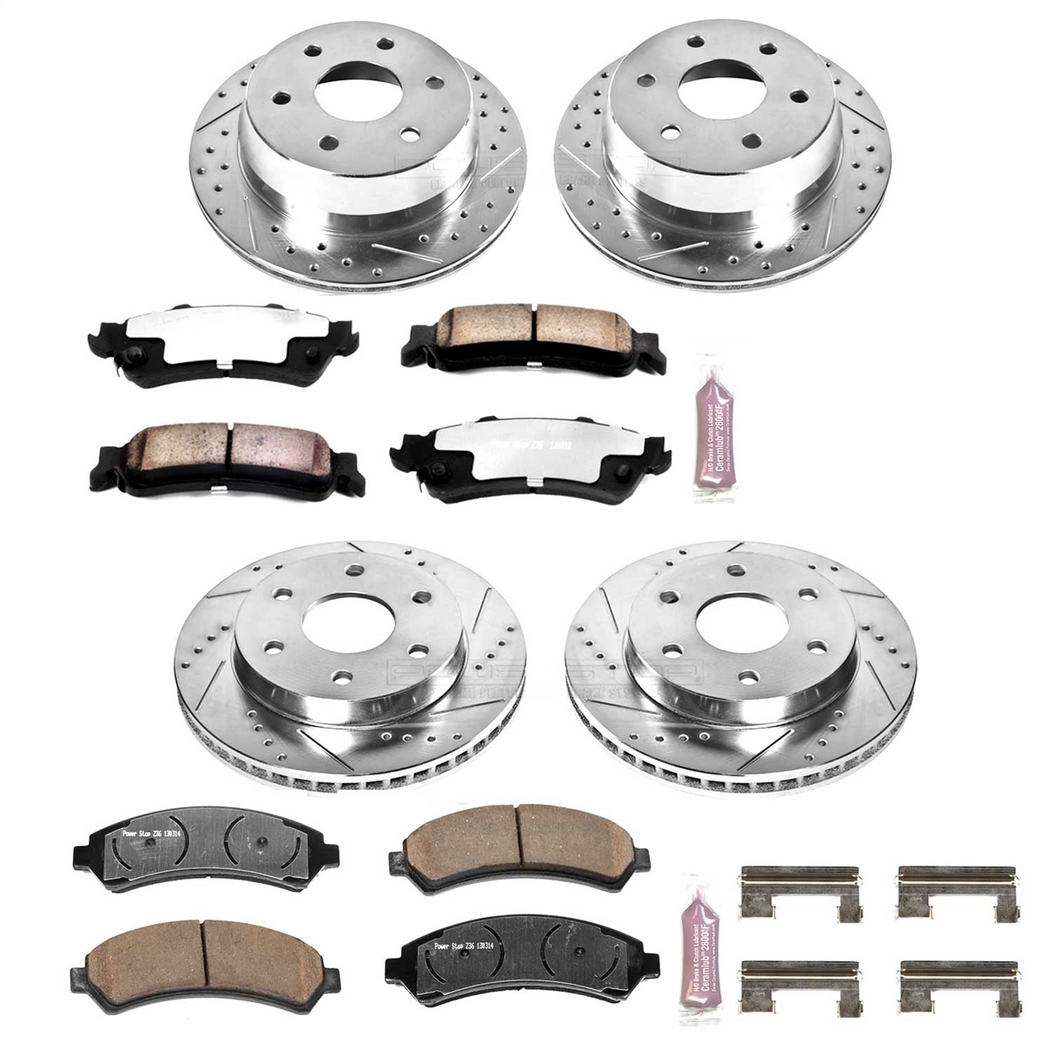 PowerStop Front & Rear Z36 Truck & Tow Brake Kit | Chevrolet Astro (03-05) (K2010-36)