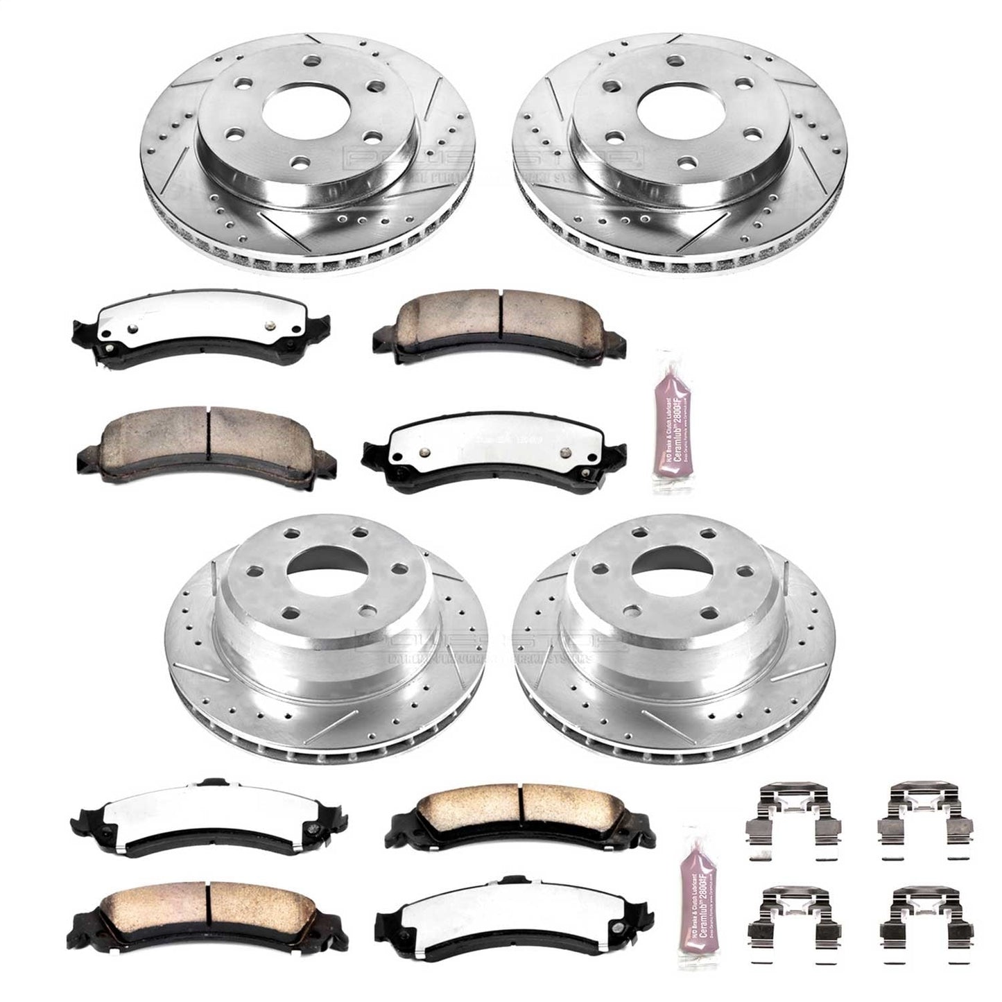 PowerStop Front & Rear Z36 Truck & Tow Brake Kit | Cadillac Escalade (03-06) (K2016-36)