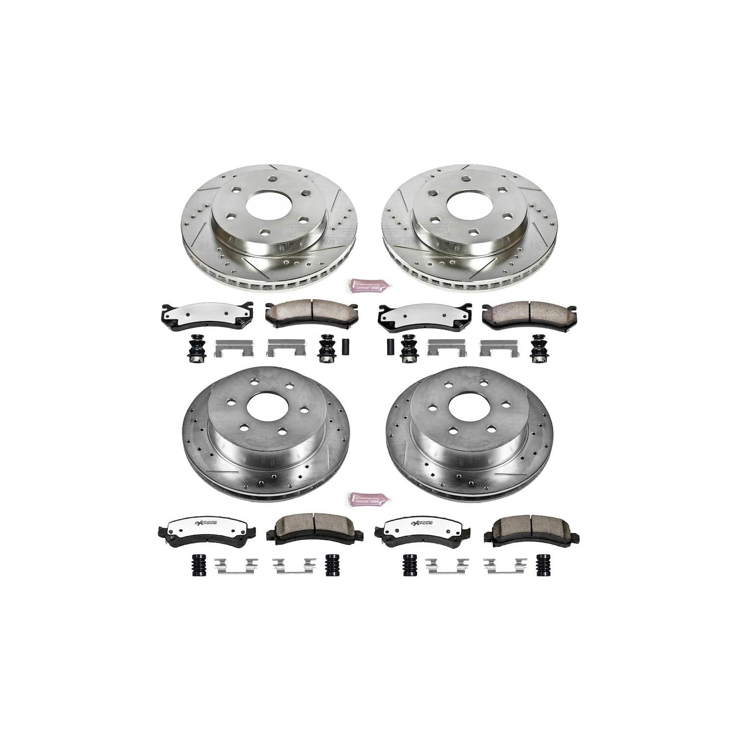 PowerStop Front & Rear Z36 Truck & Tow Brake Kit | Chevrolet Express 2500 (03-05) (K2017-36)