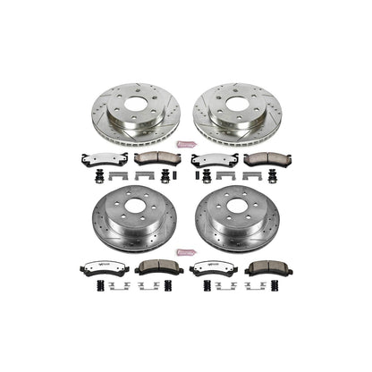 PowerStop Front & Rear Z36 Truck & Tow Brake Kit | Chevrolet Express 2500 (03-05) (K2017-36)
