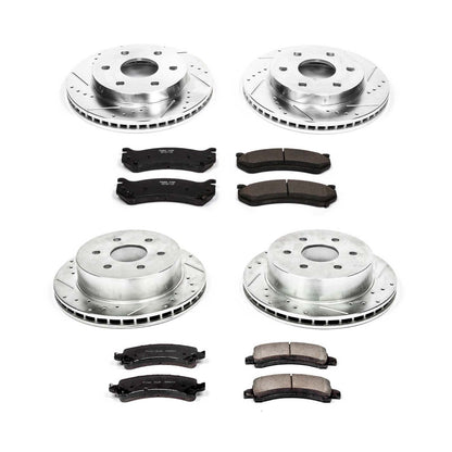 PowerStop Front & Rear Z23 Evolution Sport Brake Kit | Chevrolet Express 2500 (03-05) (K2017)