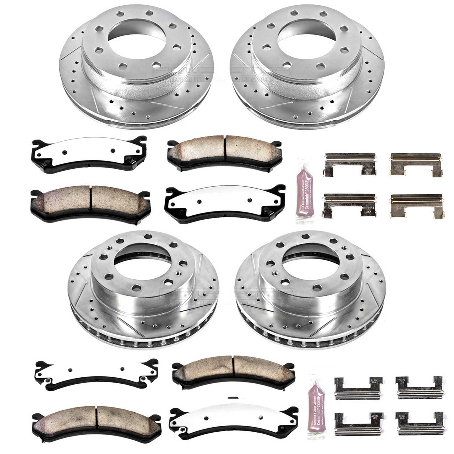 PowerStop Front & Rear Z36 Truck & Tow Brake Kit | Chevrolet Silverado 1500 HD (01-03) (K2023-36)