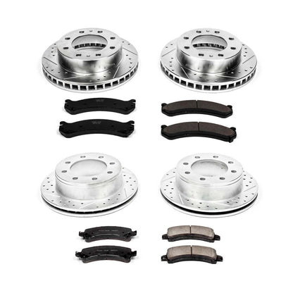 PowerStop Front & Rear Z23 Evolution Sport Brake Kit | Chevrolet Express 2500 (06-17) (K2029)