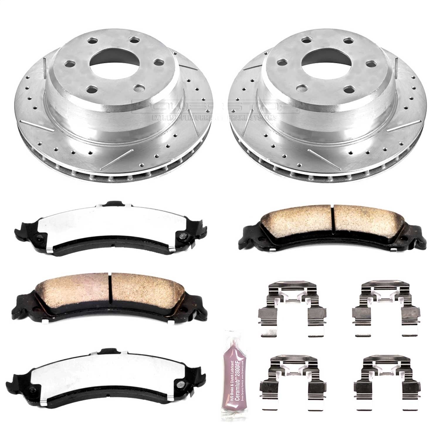PowerStop Rear Z36 Truck & Tow Brake Kit | Cadillac Escalade (02-06) (K2046-36)
