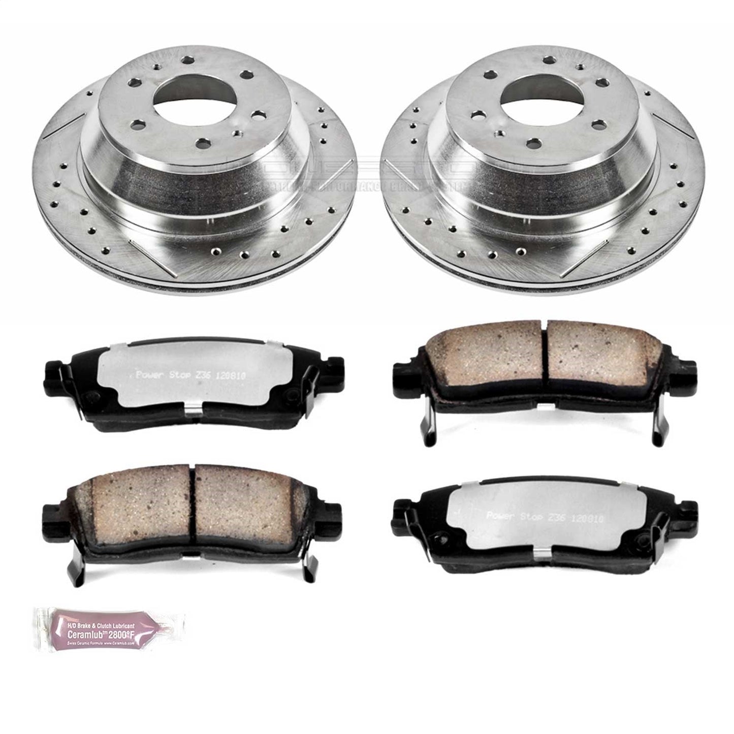 PowerStop Rear Z36 Truck & Tow Brake Kit | Buick Rainier (04-07) (K2050-36)