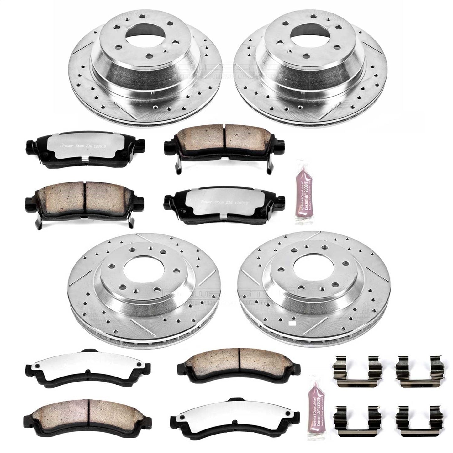 PowerStop Front & Rear Z36 Truck & Tow Brake Kit | Buick Rainier (04-05) (K2058-36)