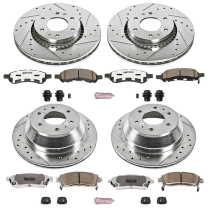 PowerStop Front & Rear Z26 Street Warrior Brake Kit | Buick Rainier (06-07) (K2060-26)