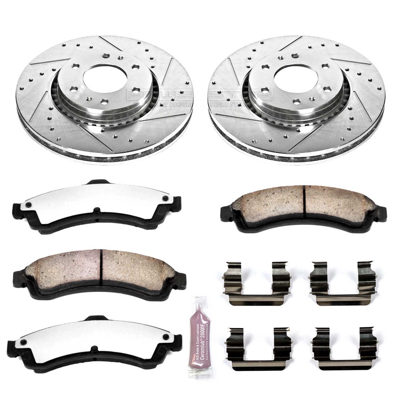 PowerStop Front Z36 Truck & Tow Brake Kit | Buick Rainier (04-05) (K2061-36)