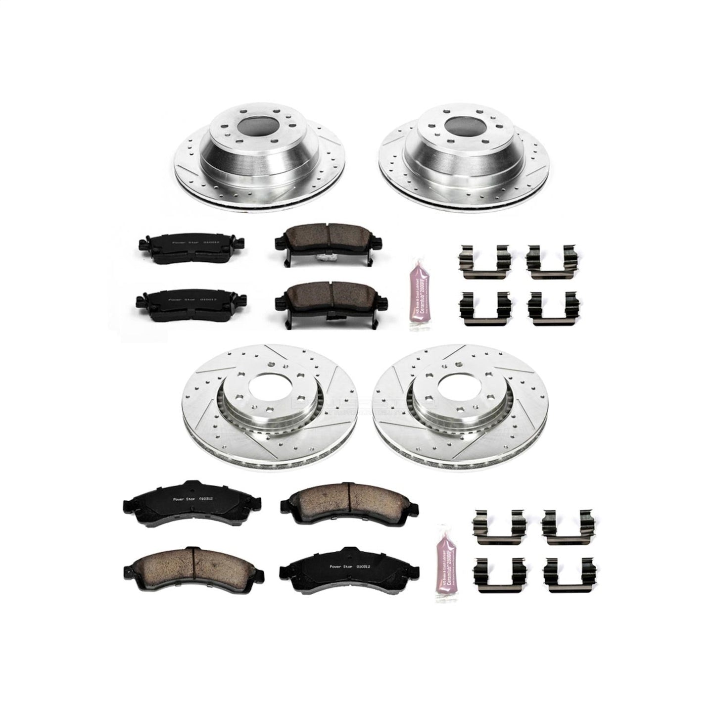 PowerStop Front & Rear Z23 Evolution Sport Brake Kit | Buick Rainier (04-05) (K2062)