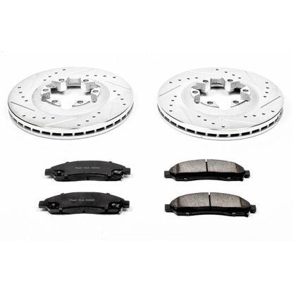 PowerStop Front Z23 Evolution Sport Brake Kit | Chevrolet Colorado (04-08) (K2066)