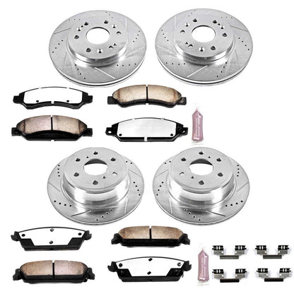 PowerStop Front & Rear Z36 Truck & Tow Brake Kit | Cadillac Escalade (07-08) (K2068-36)