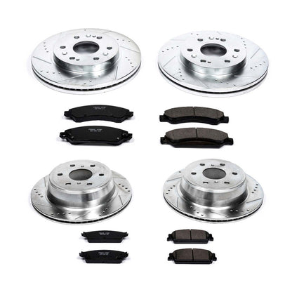 PowerStop Front & Rear Z23 Evolution Sport Brake Kit | Cadillac Escalade (07-08) (K2068)