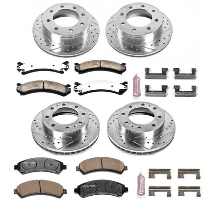 PowerStop Front & Rear Z36 Truck & Tow Brake Kit | Chevrolet Avalanche 2500 (02-04) (K2073-36)