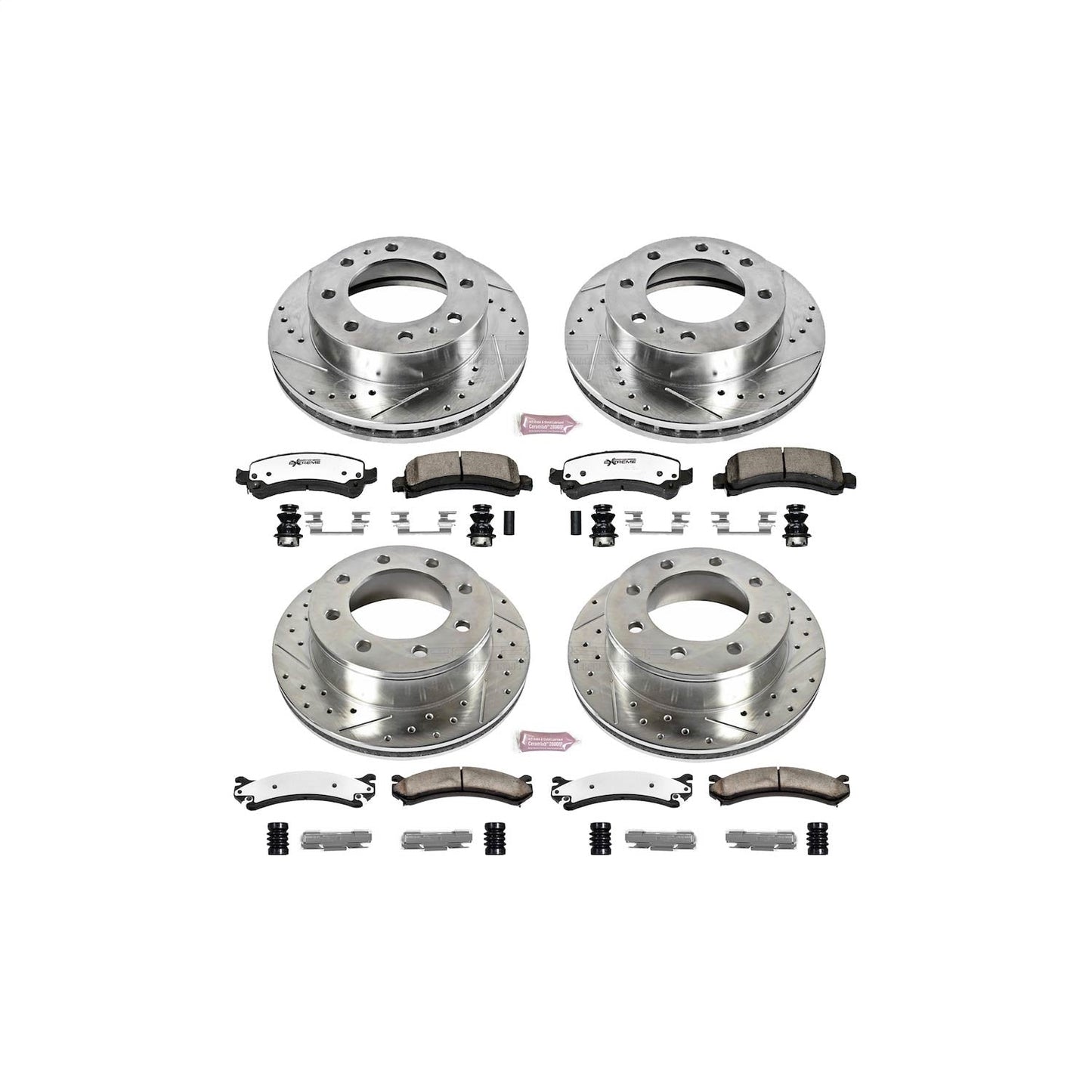 PowerStop Front & Rear Z36 Truck & Tow Brake Kit | Chevrolet Express 3500 (14-19) (K2074-36)