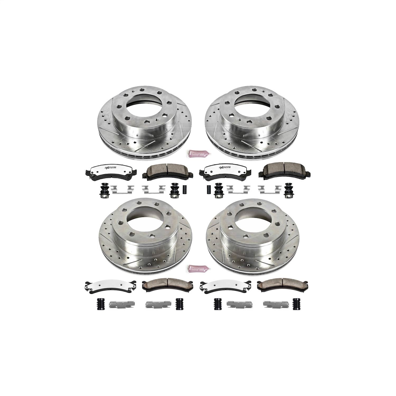 PowerStop Front & Rear Z36 Truck & Tow Brake Kit | Chevrolet Express 3500 (14-19) (K2074-36)