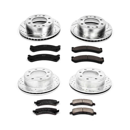 PowerStop Front & Rear Z23 Evolution Sport Brake Kit | Chevrolet Express 3500 (14-19) (K2074)