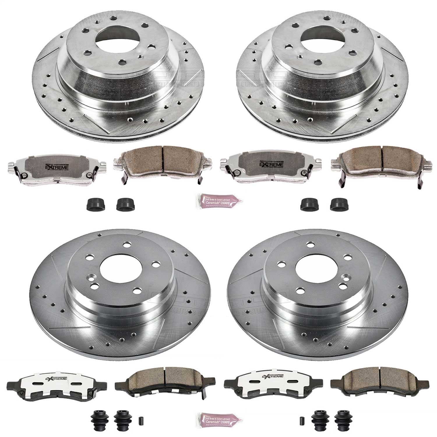 PowerStop Front & Rear Z26 Street Warrior Brake Kit | Buick Rainier (06-07) (K2085-26)