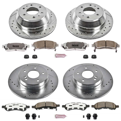 PowerStop Front & Rear Z26 Street Warrior Brake Kit | Buick Rainier (06-07) (K2085-26)