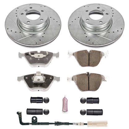 PowerStop Front Z26 Street Warrior Brake Kit | BMW 525i (04-06) (K2110-26)