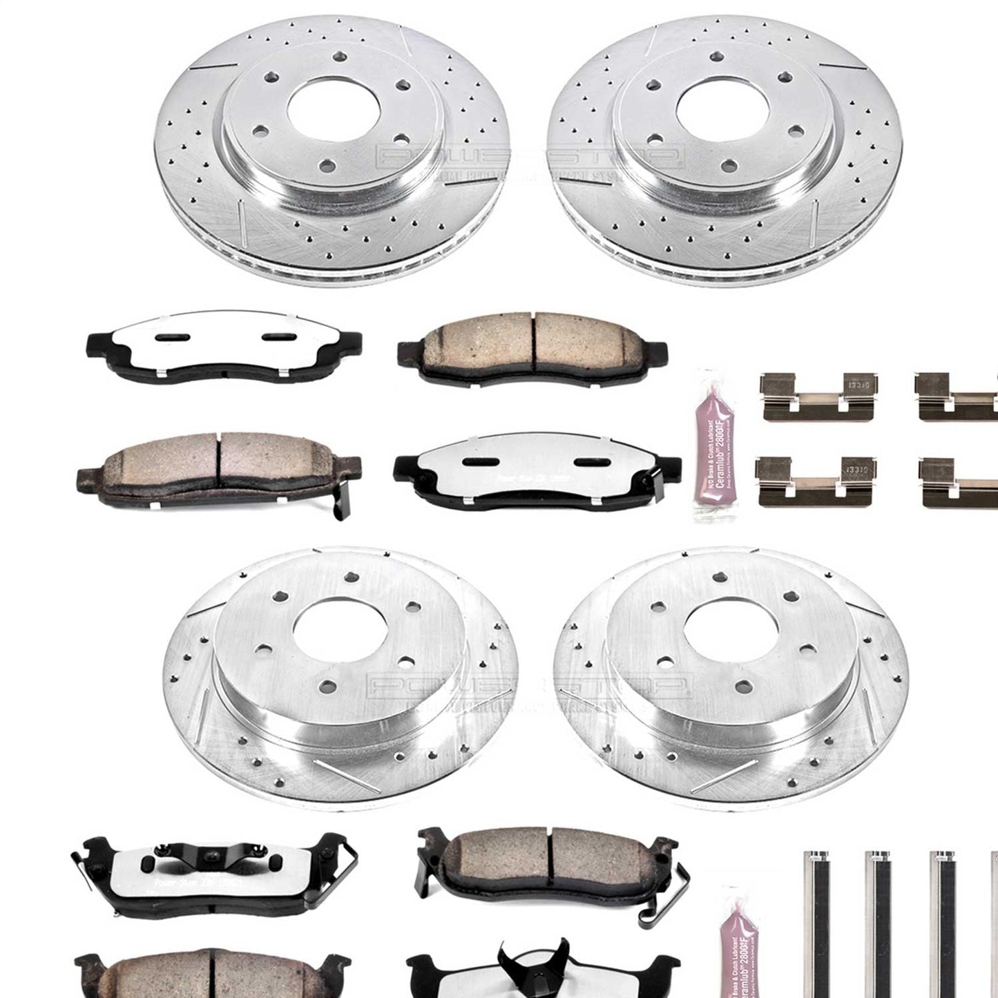 PowerStop Front & Rear Z36 Truck & Tow Brake Kit | Infiniti QX56 (05-07) (K212-36)