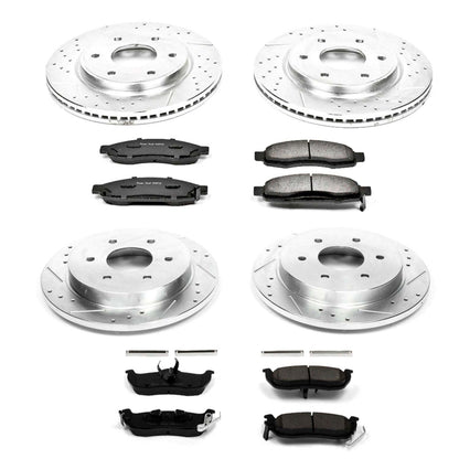 PowerStop Front & Rear Z23 Evolution Sport Brake Kit | Infiniti QX56 (05-07) (K212)