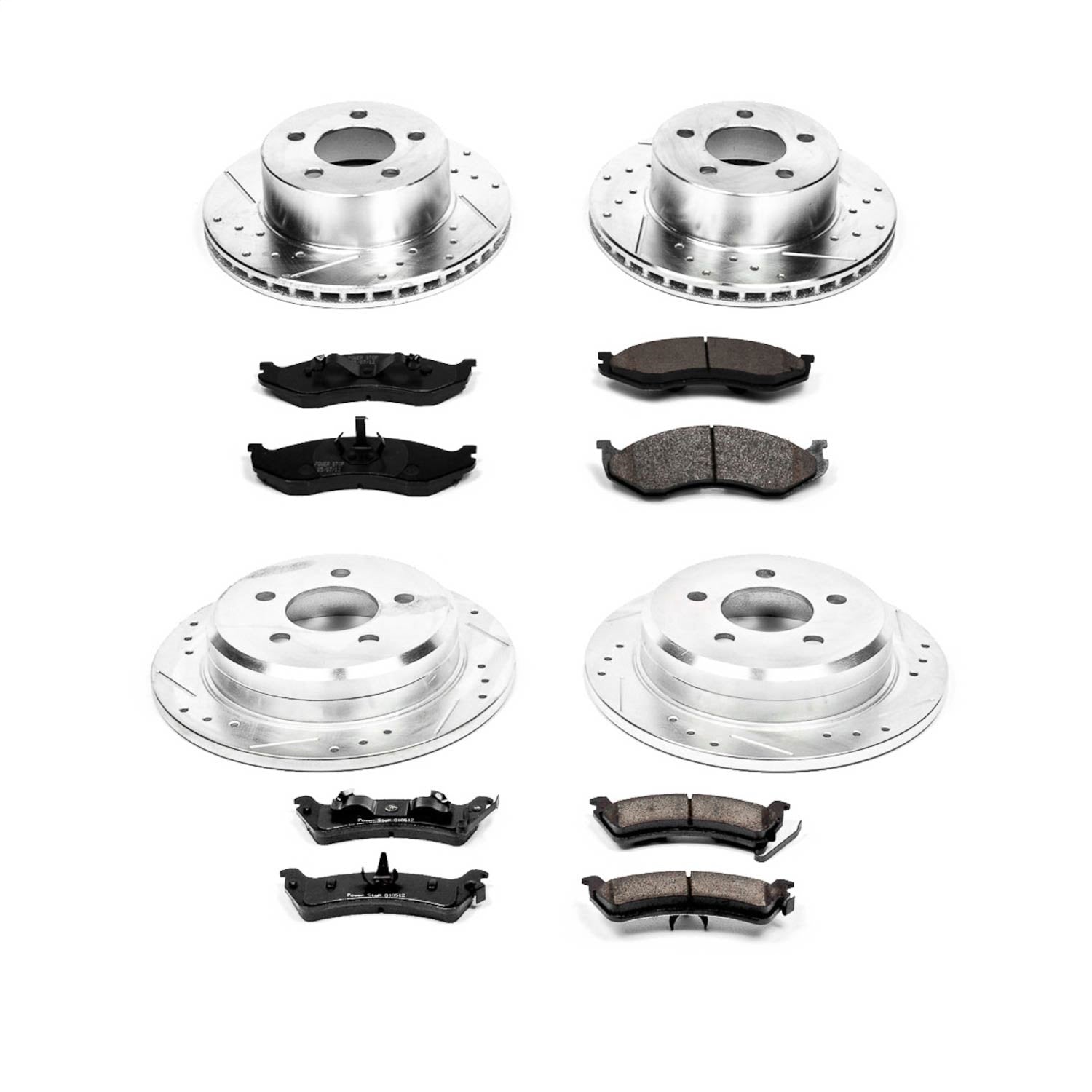 PowerStop Front & Rear Z23 Evolution Sport Brake Kit | Jeep Grand Cherokee (93-98) (K2121)
