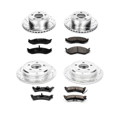 PowerStop Front & Rear Z23 Evolution Sport Brake Kit | Jeep Grand Cherokee (93-98) (K2121)