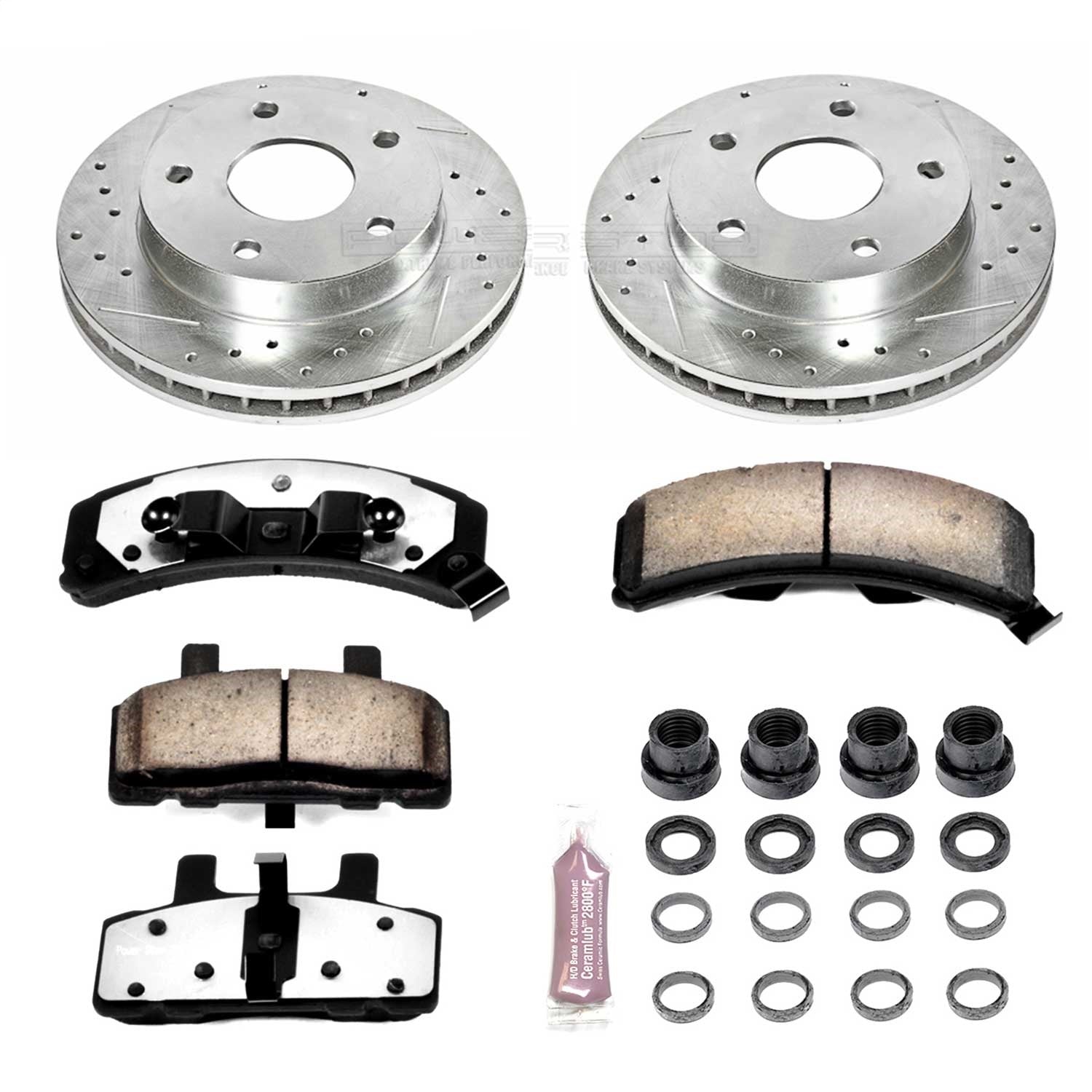 PowerStop Front Z36 Truck & Tow Brake Kit | Dodge Ram 1500 (94-99) (K2126-36)