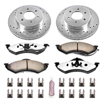 PowerStop Front Z36 Truck & Tow Brake Kit | Dodge Dakota (99) (K2138-36)