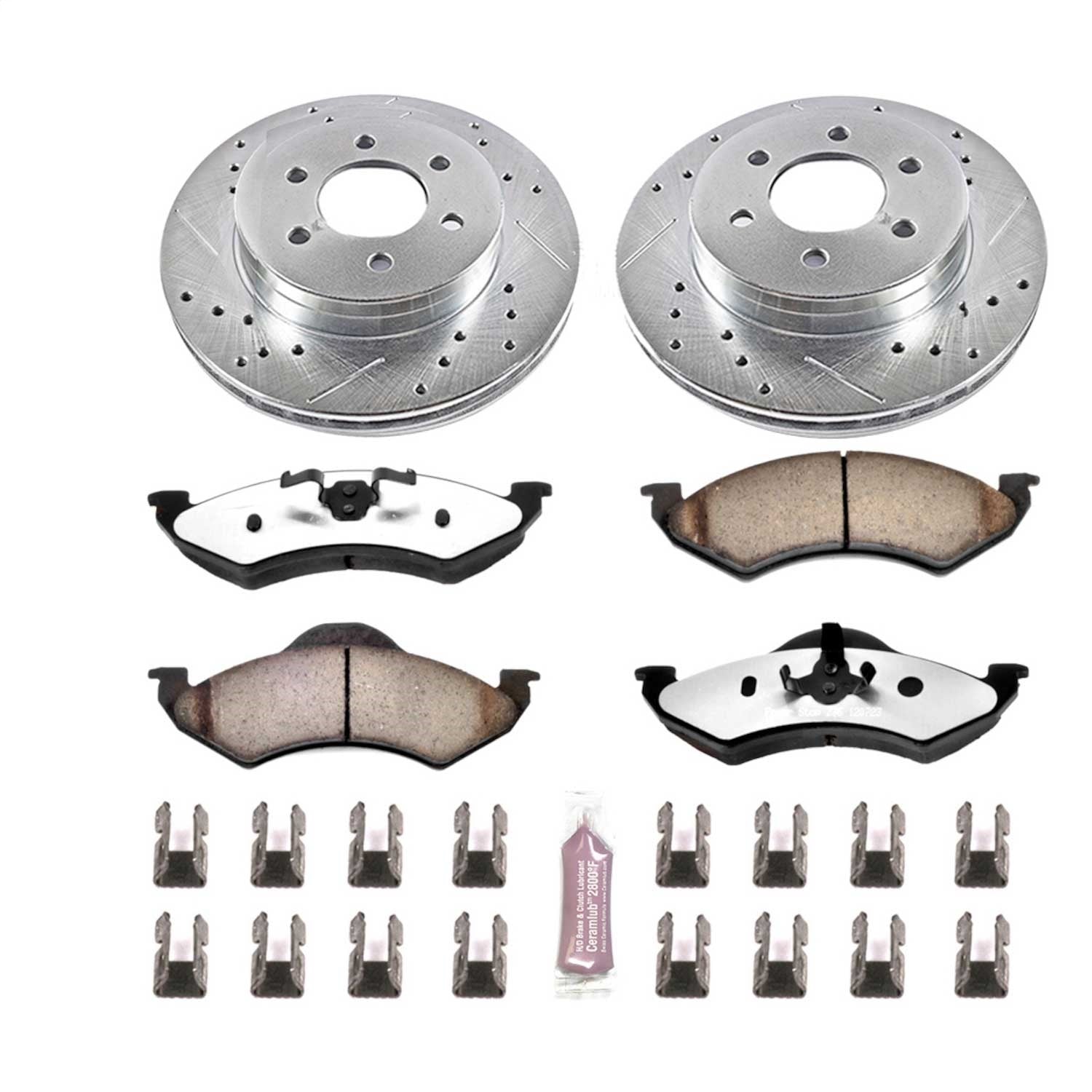 PowerStop Front Z36 Truck & Tow Brake Kit | Dodge Dakota (00-02) (K2139-36)