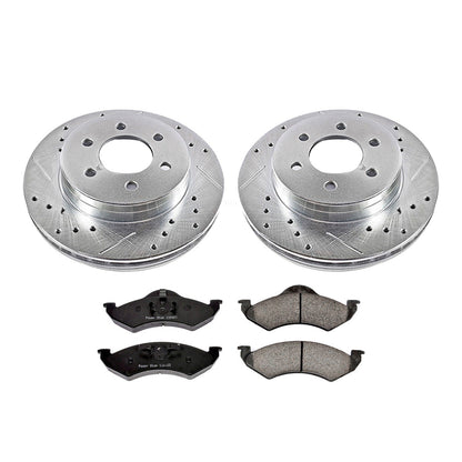 PowerStop Front Z23 Evolution Sport Brake Kit | Dodge Dakota (00-02) (K2139)