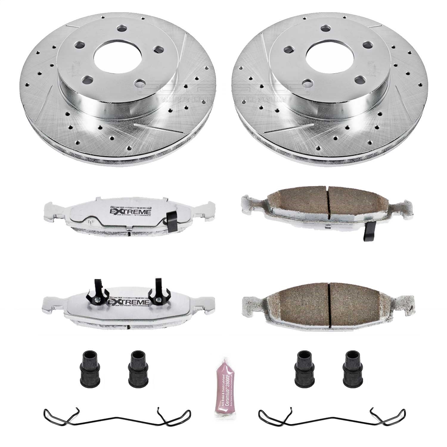 PowerStop Front Z26 Street Warrior Brake Kit | Jeep Grand Cherokee (99-02) (K2147-26)