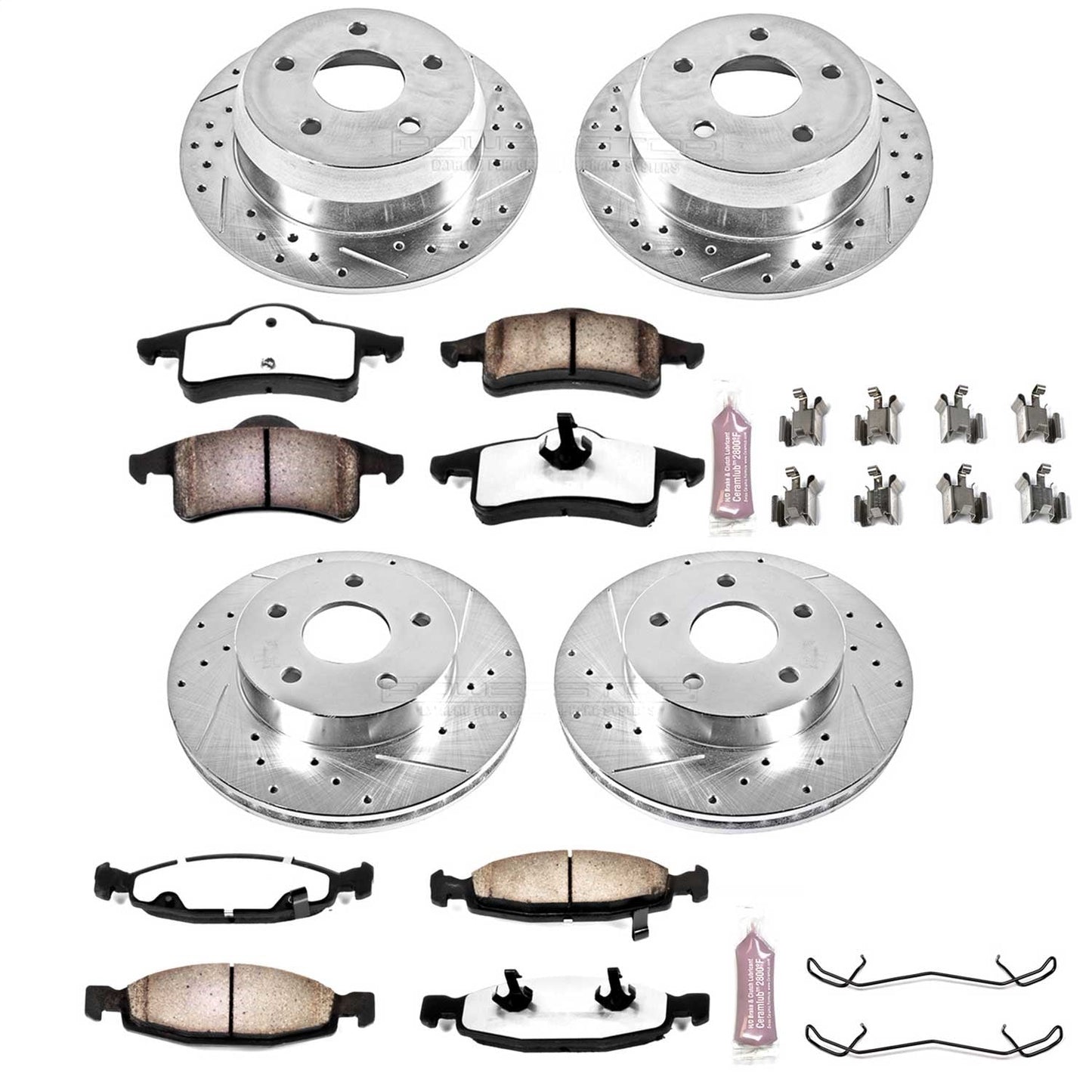PowerStop Front & Rear Z36 Truck & Tow Brake Kit | Jeep Grand Cherokee (99-02) (K2148-36)