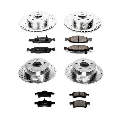 PowerStop Front & Rear Z23 Evolution Sport Brake Kit | Jeep Grand Cherokee (99-02) (K2148)
