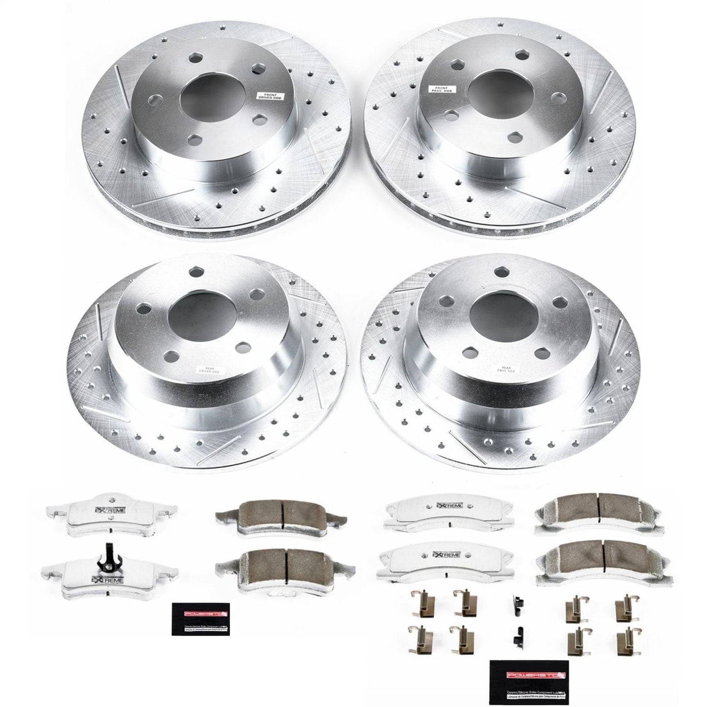 PowerStop Front & Rear Z26 Street Warrior Brake Kit | Jeep Grand Cherokee (99-04) (K2150-26)