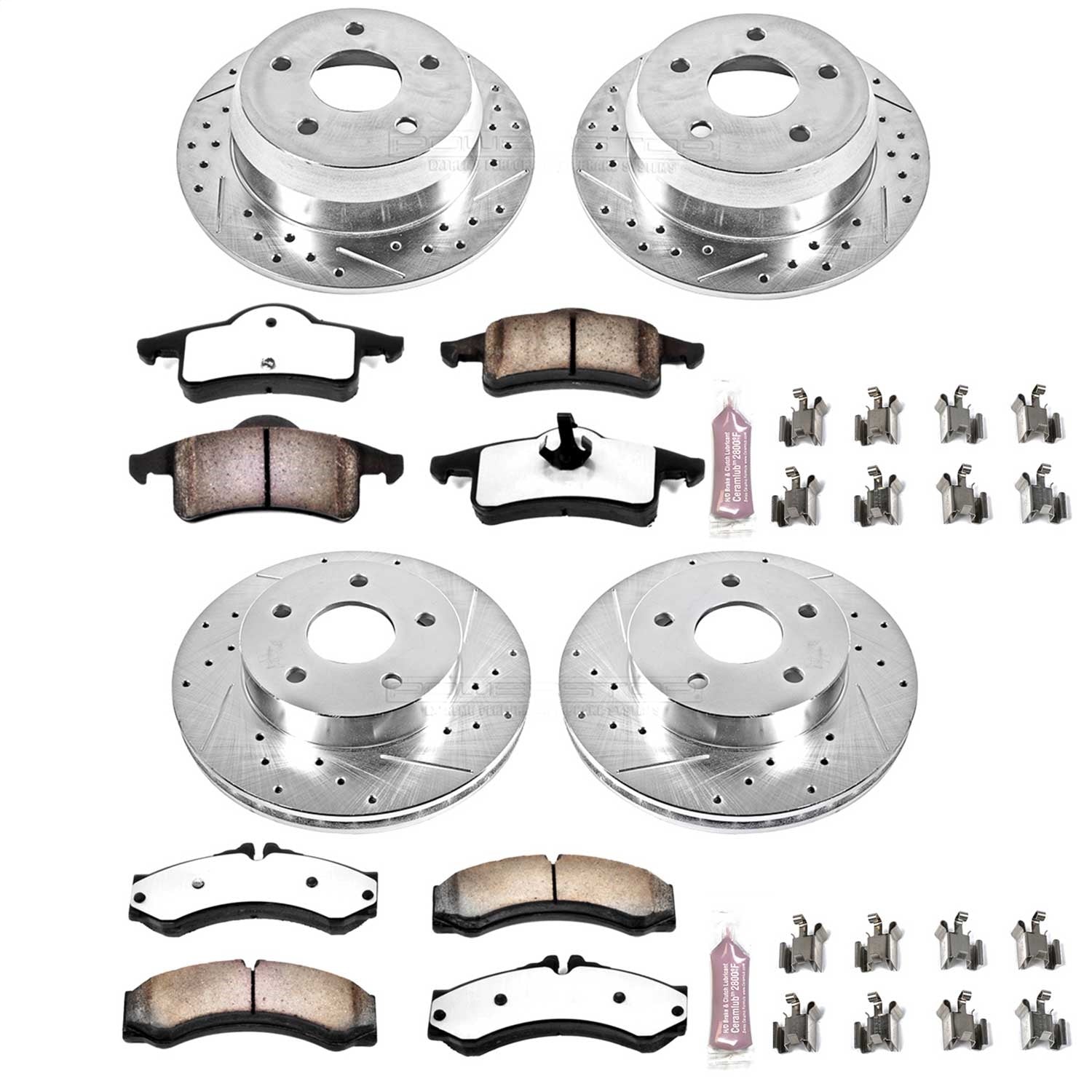 PowerStop Front & Rear Z36 Truck & Tow Brake Kit | Jeep Grand Cherokee (99-04) (K2150-36)