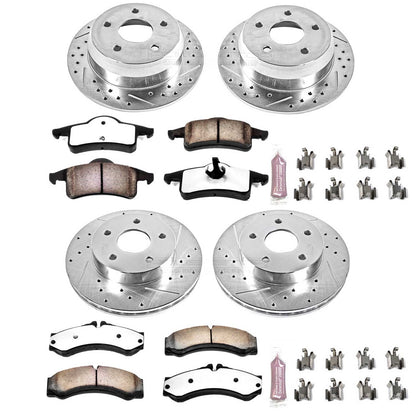 PowerStop Front & Rear Z36 Truck & Tow Brake Kit | Jeep Grand Cherokee (99-04) (K2150-36)