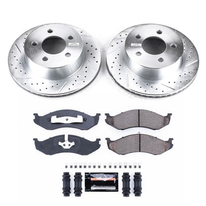 PowerStop Front Z23 Evolution Sport Brake Kit | Jeep Cherokee (99-01) (K2152)