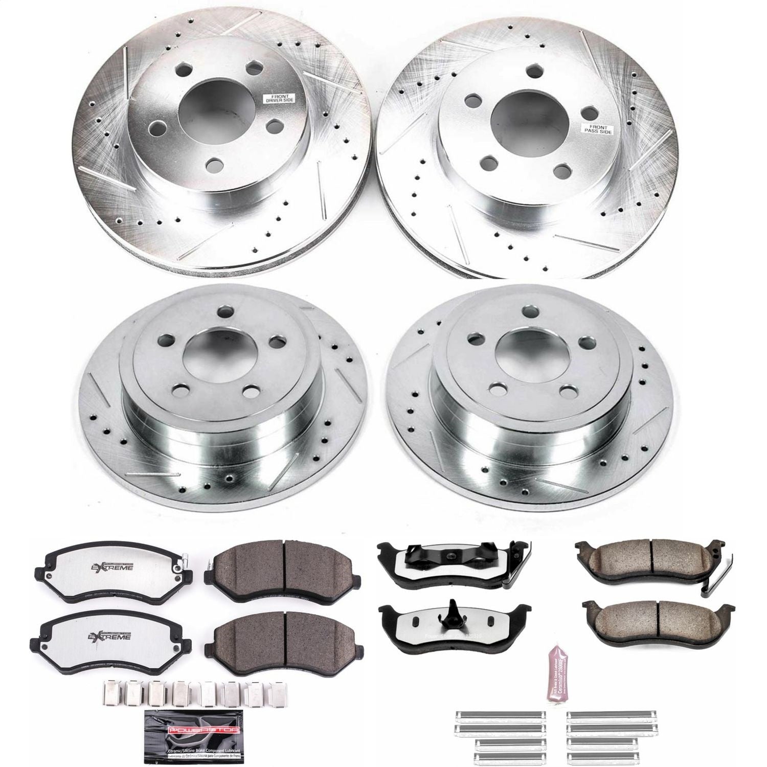 PowerStop Front & Rear Z36 Truck & Tow Brake Kit | Jeep Liberty (03-07) (K2162-36)