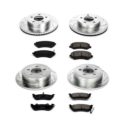 PowerStop Front & Rear Z23 Evolution Sport Brake Kit | Jeep Liberty (03-07) (K2162)