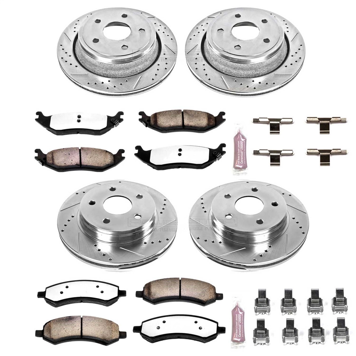 PowerStop Front & Rear Z36 Truck & Tow Brake Kit | Chrysler Aspen (07-09) (K2164-36)