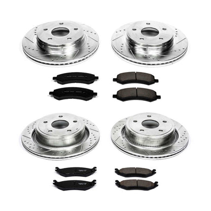 PowerStop Front & Rear Z23 Evolution Sport Brake Kit | Chrysler Aspen (07-09) (K2164)