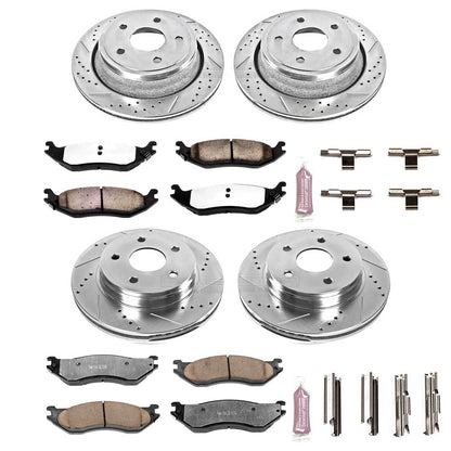 PowerStop Front & Rear Z36 Truck & Tow Brake Kit | Dodge Durango (04-06) (K2166-36)