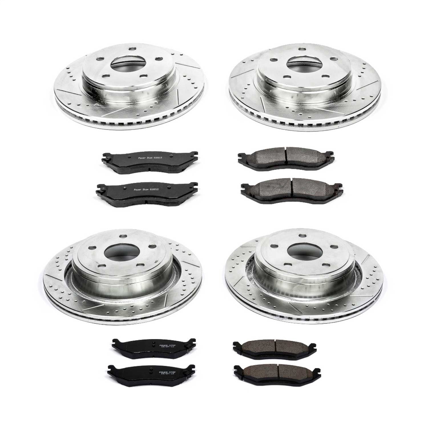 PowerStop Front & Rear Z23 Evolution Sport Brake Kit | Dodge Durango (04-06) (K2166)