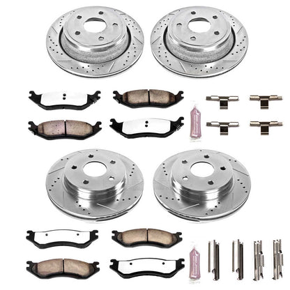 PowerStop Front & Rear Z36 Truck & Tow Brake Kit | Dodge Ram 1500 (03-05) (K2168-36)