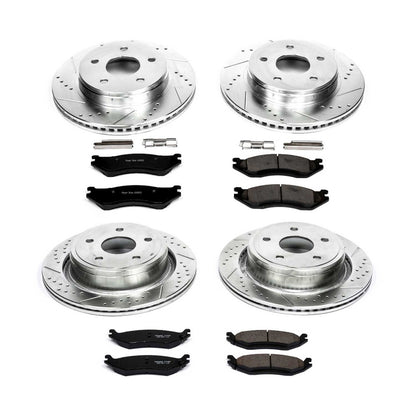PowerStop Front & Rear Z23 Evolution Sport Brake Kit | Dodge Ram 1500 (03-05) (K2168)