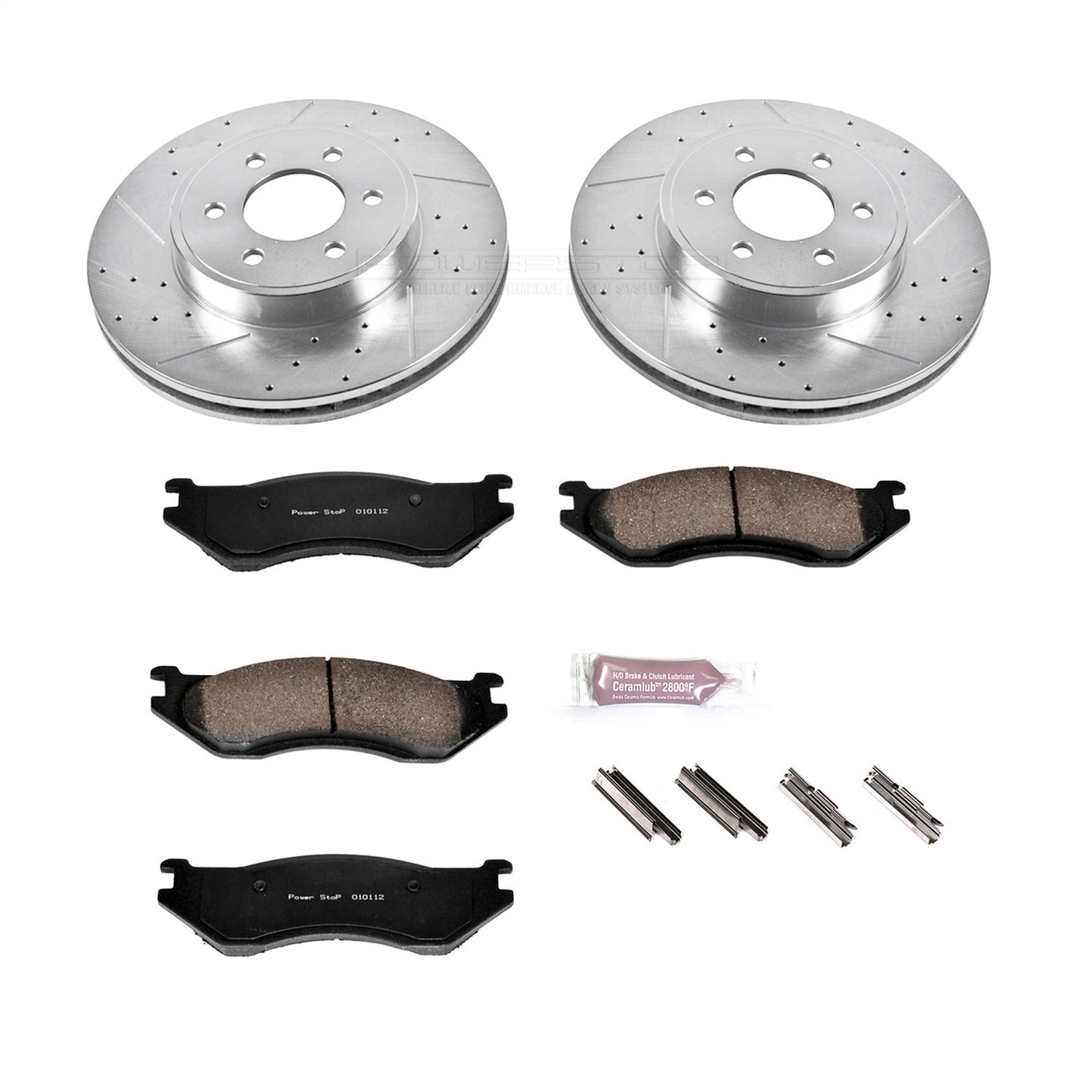 PowerStop Front Z23 Evolution Sport Brake Kit | Dodge Durango 2003 (K2178)