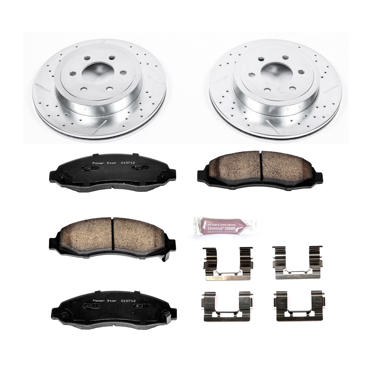 PowerStop Front Z23 Evolution Sport Brake Kit | Dodge Dakota (03-04) (K2187)