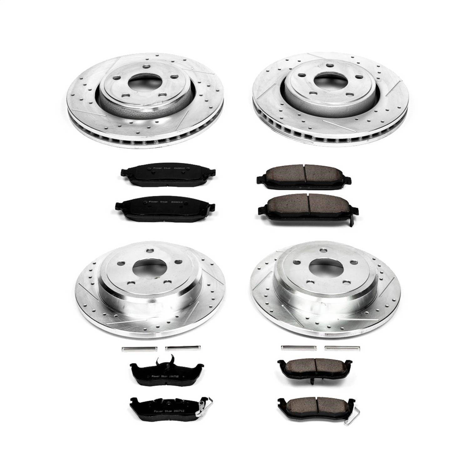 PowerStop Front & Rear Z23 Evolution Sport Brake Kit | Jeep Commander (06-10) (K2220)