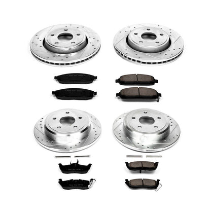 PowerStop Front & Rear Z23 Evolution Sport Brake Kit | Jeep Commander (06-10) (K2220)